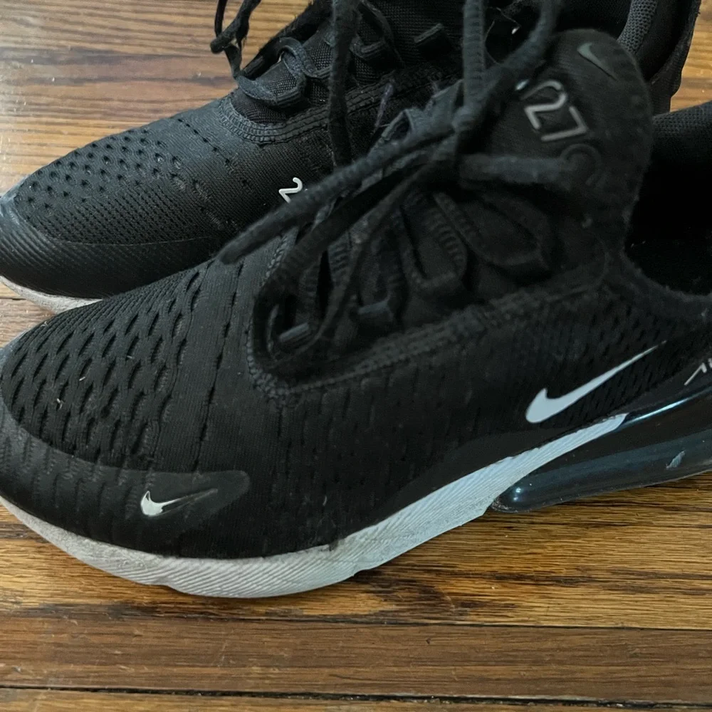 Nike Black and White Zoom Running Sneakers